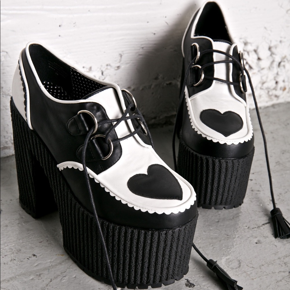 NEW Sugarbaby Dolls Kill Platform Loafer Heels